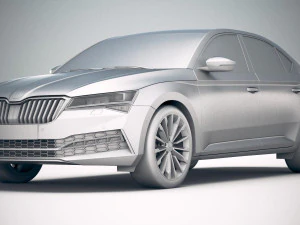 Skoda Superb 2020 3D Model