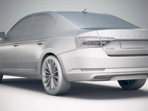 Skoda Superb 2020 3D Model