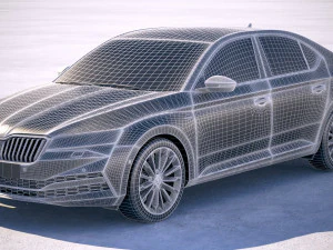 Skoda Superb 2020 3D Model
