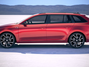 Skoda Superb Combi 2020 3D 模型