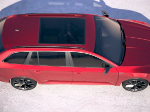 Skoda Superb Combi 2020 3D Model