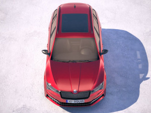 Skoda Superb Combi 2020 3D 模型