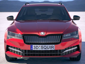 Skoda Superb Combi 2020 3D Model