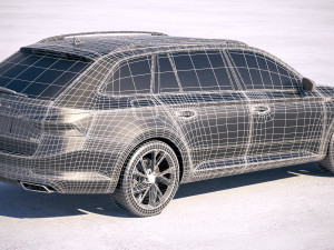 Skoda Superb Combi 2020 3D 模型