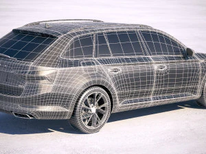 Skoda Superb Combi 2020 3D Model