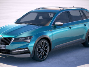 Skoda Superb Scout 2020 3D Model