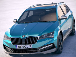 Skoda Superb Scout 2020 3D मॉडल