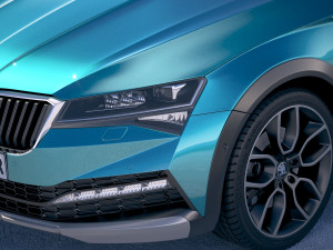 Skoda Superb Scout 2020 3D मॉडल