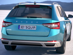 Skoda Superb Scout 2020 3D मॉडल