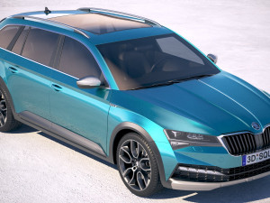 Skoda Superb Scout 2020 3D मॉडल