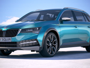 Skoda Superb Scout 2020 3D मॉडल