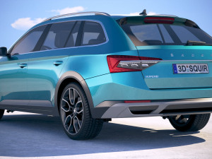 Skoda Superb Scout 2020 3D मॉडल