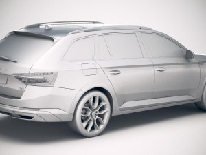 Skoda Superb Scout 2020 3D मॉडल