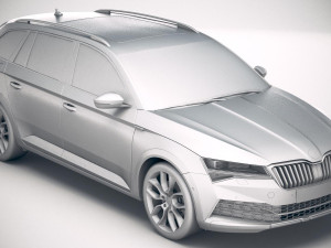Skoda Superb Scout 2020 3D मॉडल
