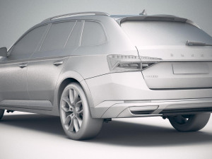 Skoda Superb Scout 2020 3D मॉडल