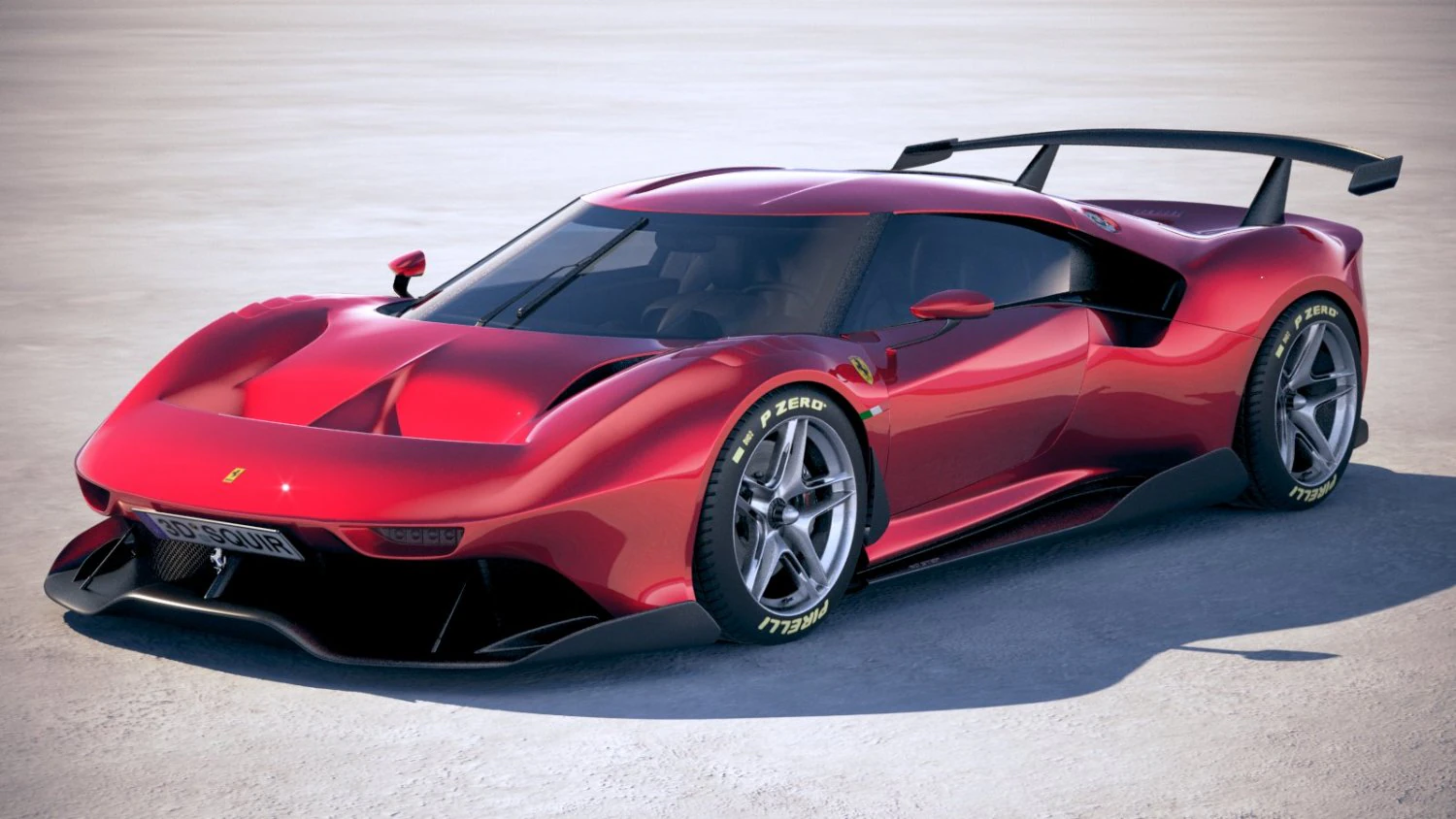 Ferrari P80C 2019 3D Model .c4d .max .obj .3ds .fbx .stl .blend 