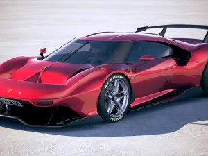 法拉利 P80C 2019 3D 模型