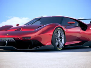 Ferrari P80C 2019 3D Model
