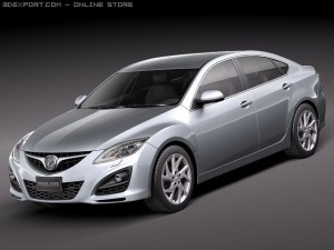 Mazda 6 sedan 2011 3D 모델