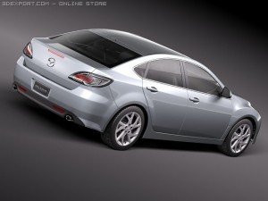 Mazda 6 sedan 2011 3D 模型