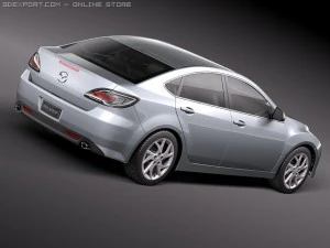 Mazda 6 sedan 2011 3D Model