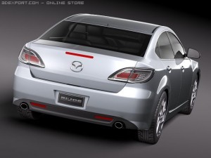 Mazda 6 sedan 2011 3D 模型