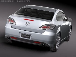 Mazda 6 sedan 2011 3D Model