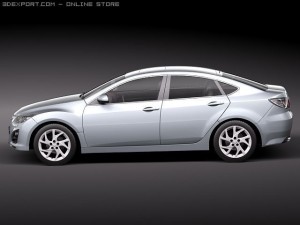 Mazda 6 sedan 2011 3D 模型
