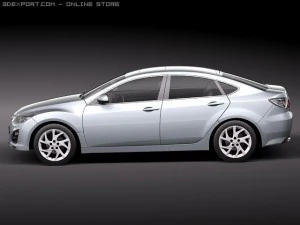 Mazda 6 sedan 2011 3D Model