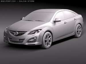 Mazda 6 sedan 2011 3D 模型