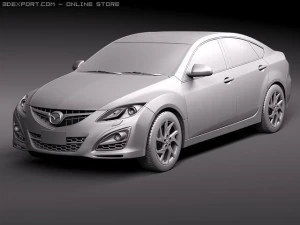 Mazda 6 sedan 2011 3D Model