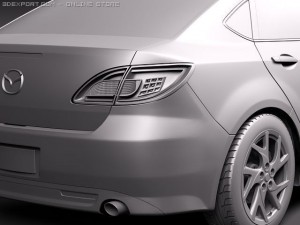 Mazda 6 sedan 2011 3D 模型