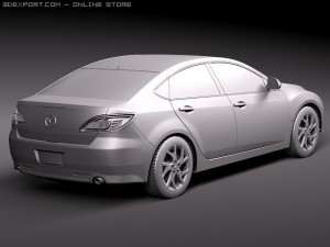 Mazda 6 sedan 2011 3D 模型
