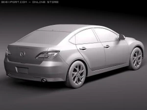 Mazda 6 sedan 2011 3D Model