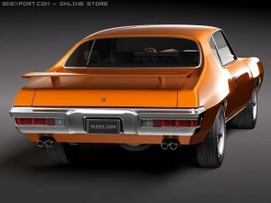 Pontiac GTO 1970 3D Model