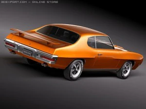 Pontiac GTO 1970 3D Model