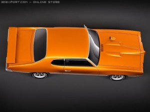 Pontiac GTO 1970 3D Model