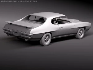 Pontiac GTO 1970 3D Model