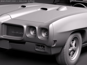 Pontiac GTO 1970 3D Model