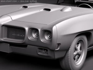 Pontiac GTO 1970 3D Model