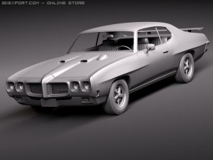 Pontiac GTO 1970 3D Model