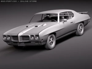 Pontiac GTO 1970 3D Model