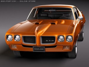 Pontiac GTO 1970 3D Model