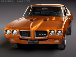 Pontiac GTO 1970 3D Model