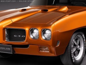 Pontiac GTO 1970 3D Model