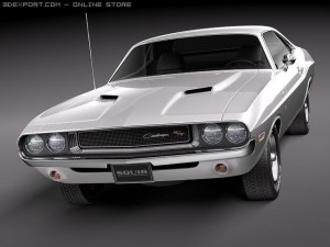 Dodge Challenger 1970 3D-Modell