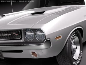 Dodge Challenger 1970 Modelo 3D