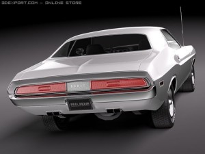 Dodge Challenger 1970 3D-Modell
