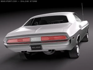 Dodge Challenger 1970 Modelo 3D