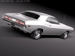 Dodge Challenger 1970 Modelo 3D